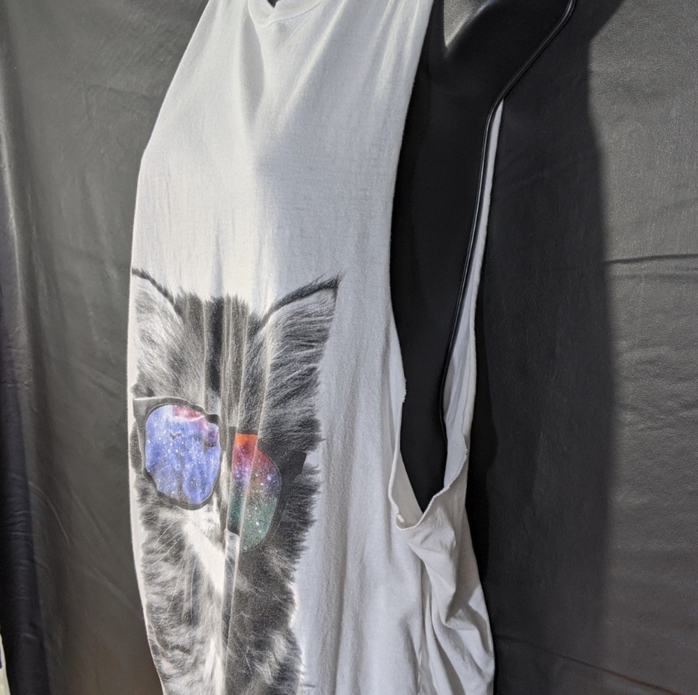 Galaxy Kitten White Tank Top!